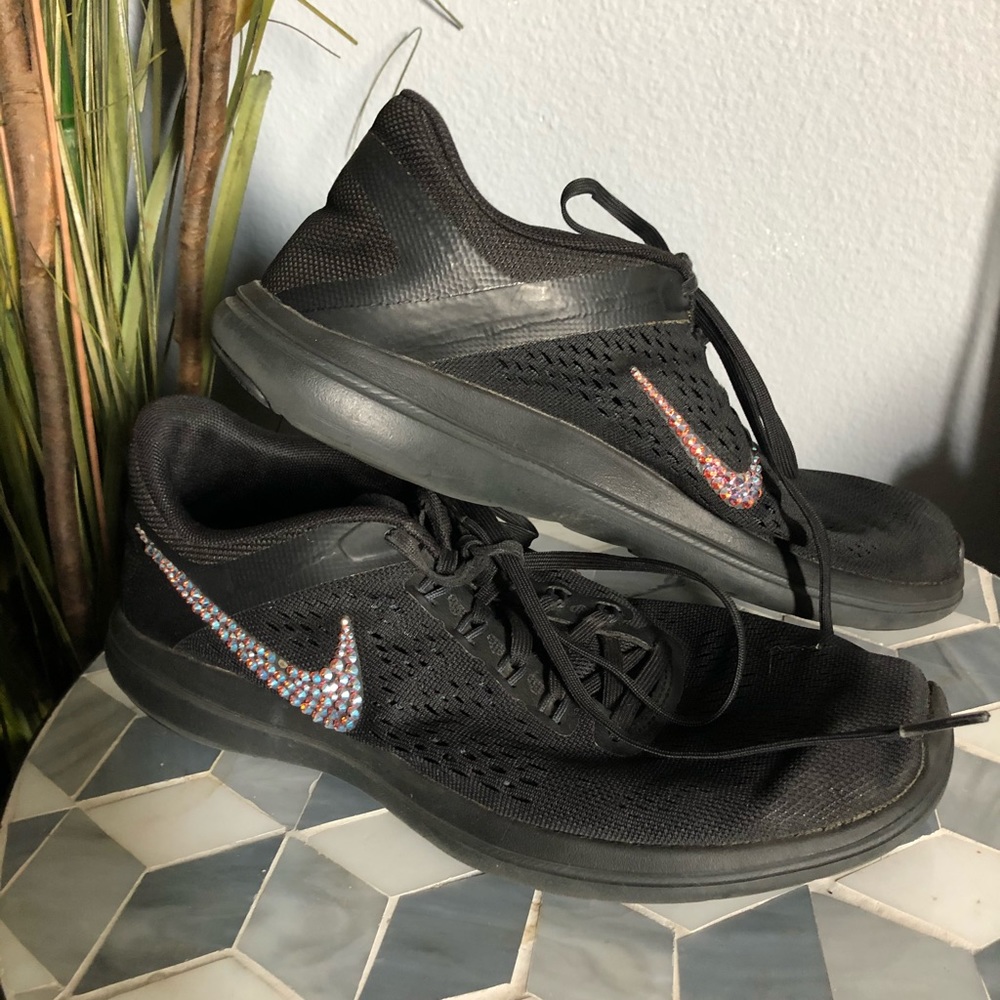 Nike swarovski encrusted crystal shoe